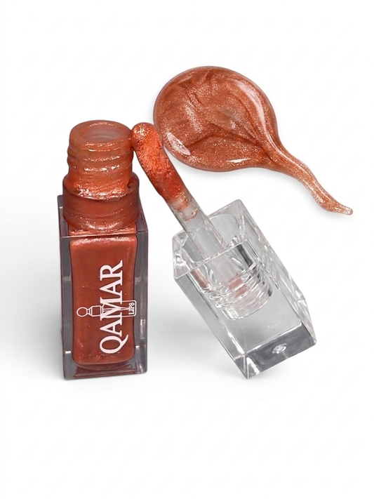 Gloss Nude Pink Qamar Lips | Brillance Hydratant